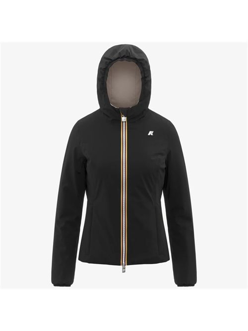 Giacca lily st warm double colore black beige K-WAY | LILY ST WARM DOUBLEBC9